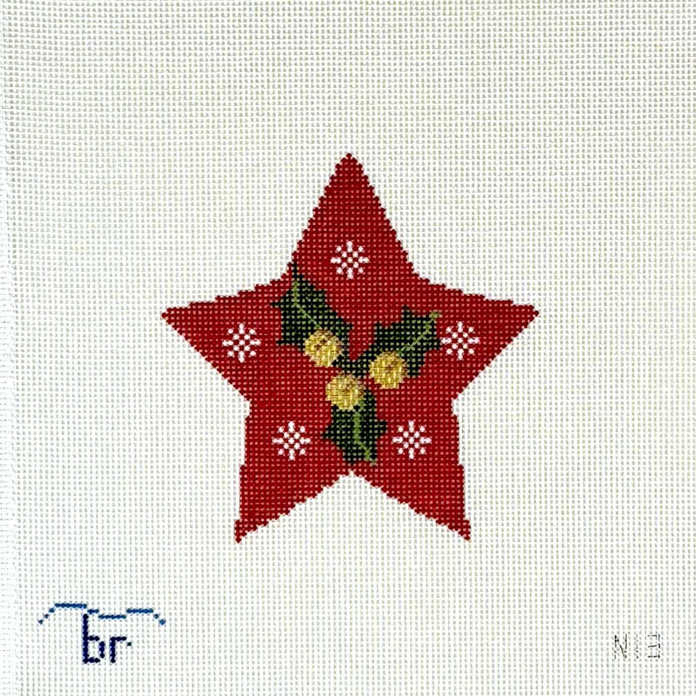 Star with Holly & Bells