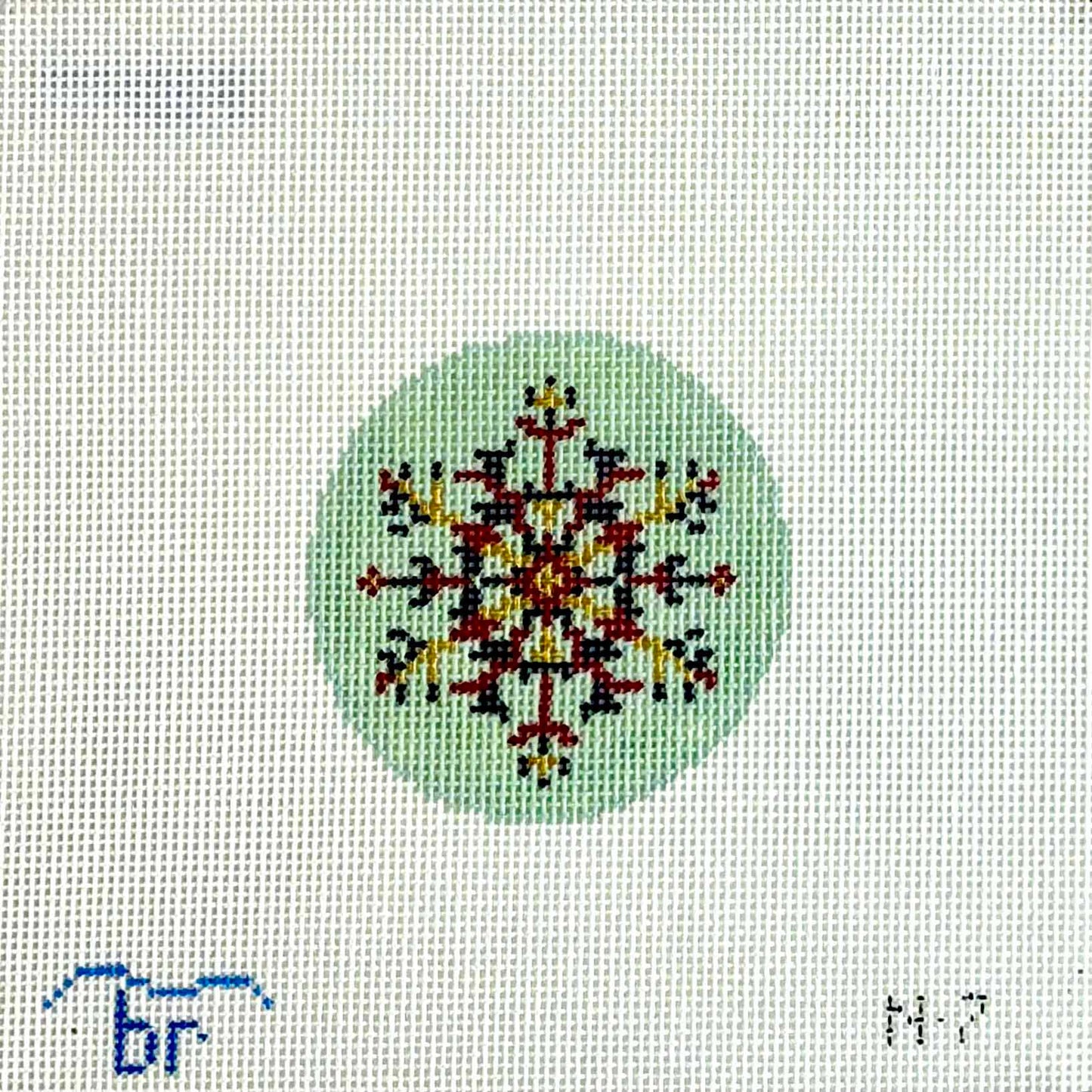 Nordic Snowflake - Red/Blue/Gold