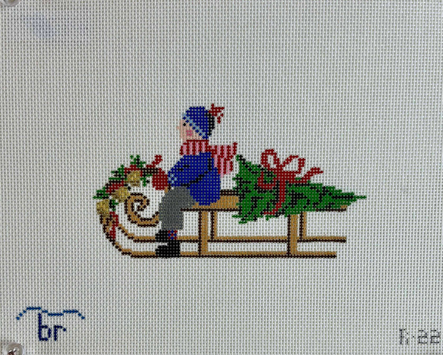Festive Sled - Boy
