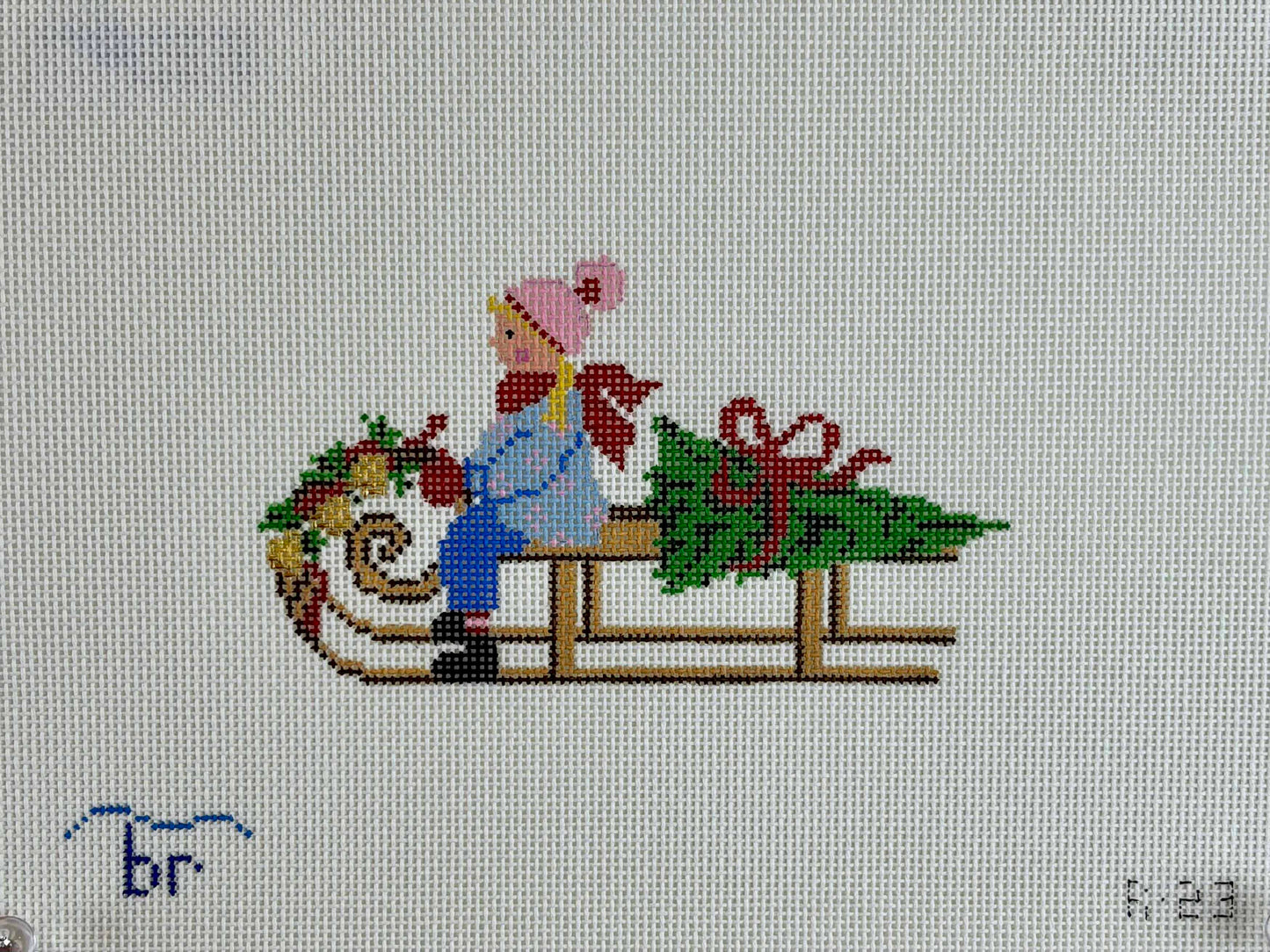 Festive Sled - Girl