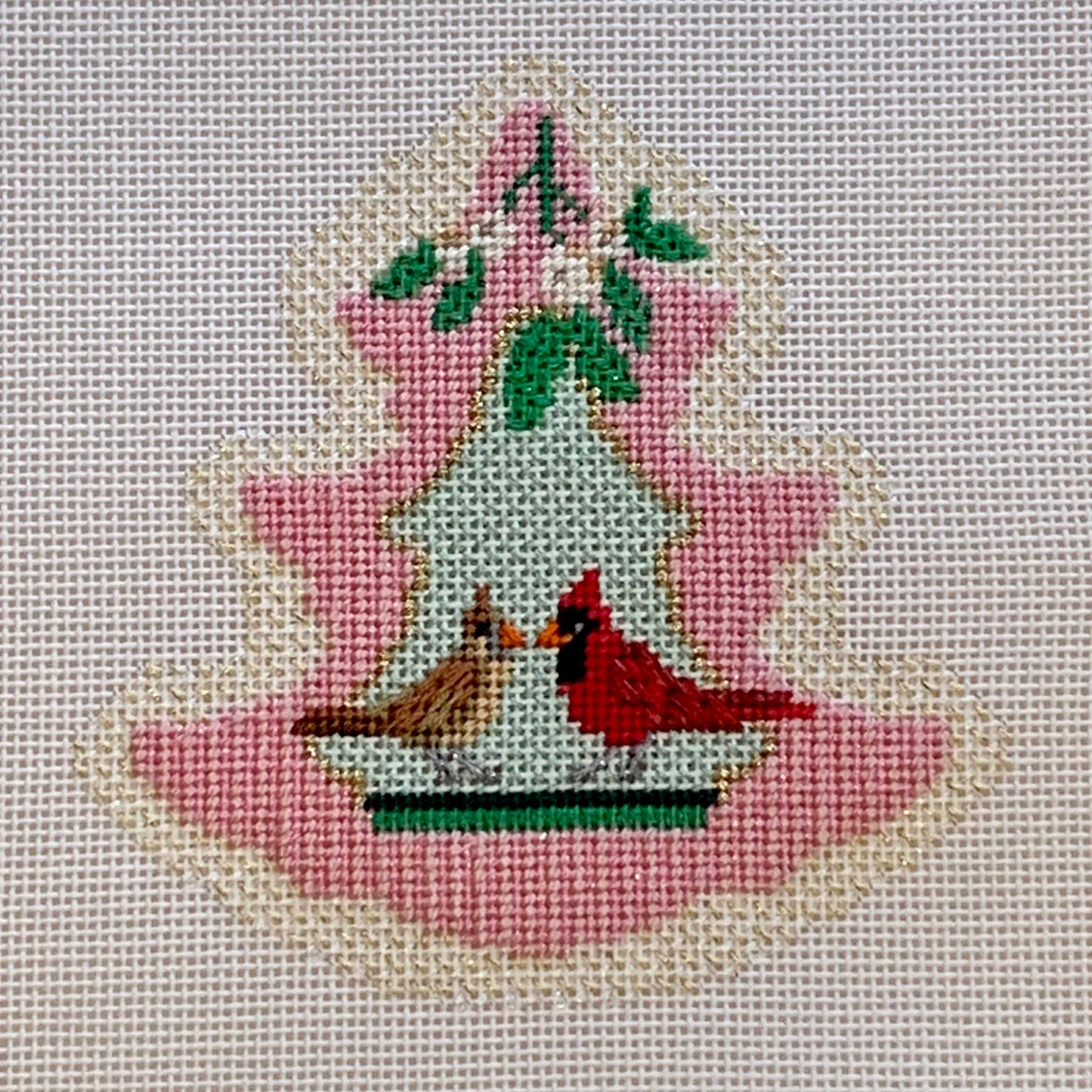 Pink Tree - Cardinal Pair