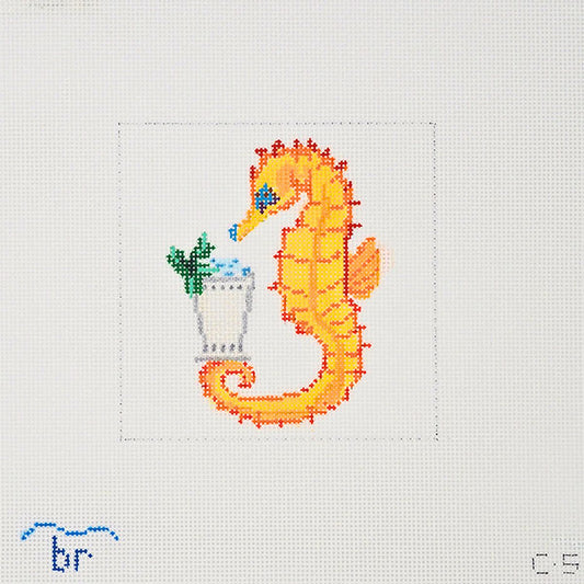 Boozy Sea Creatures: Seahorse & Mint Julep
