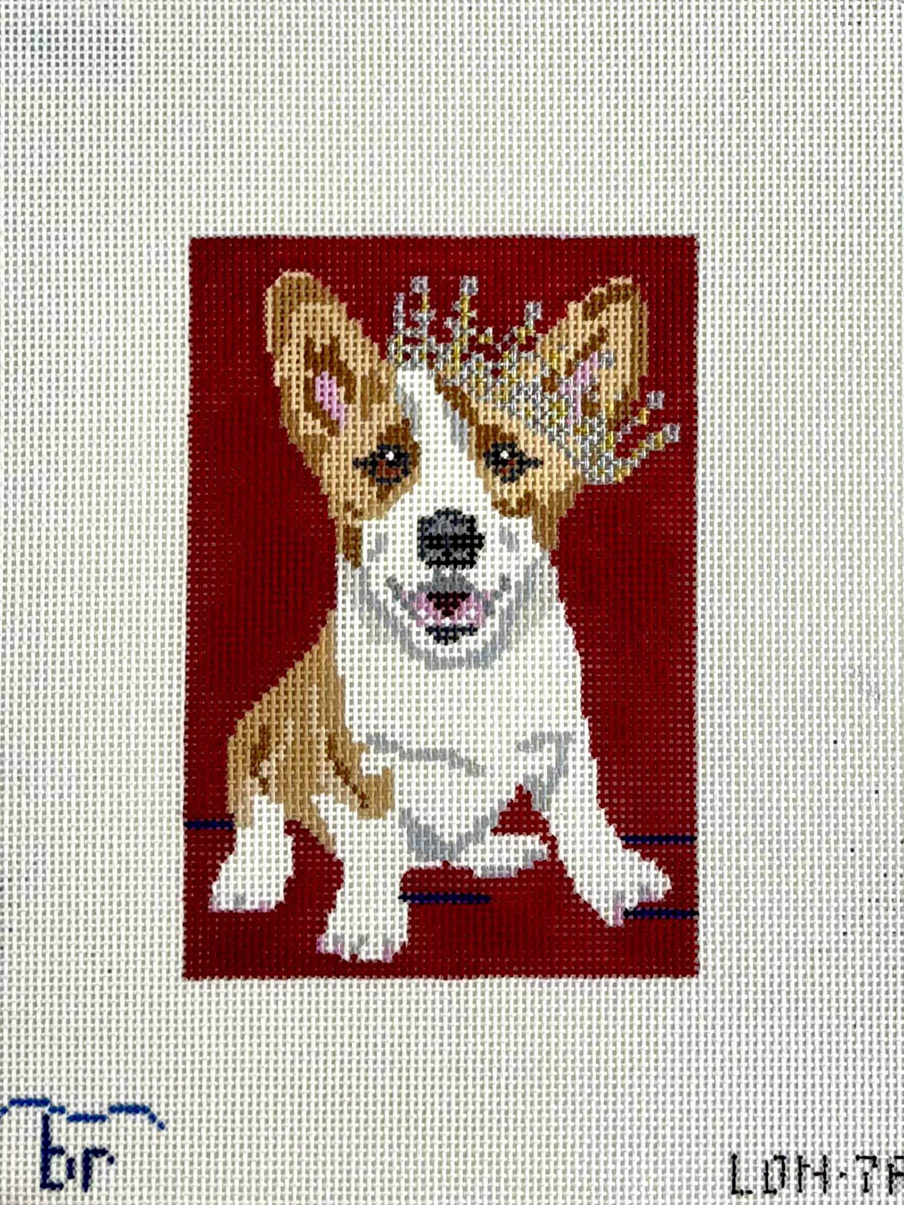 Corgi Queen - 13 mesh – Blue Ridge Stitchery