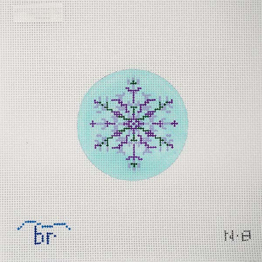 Nordic Snowflake - Purple/Aqua